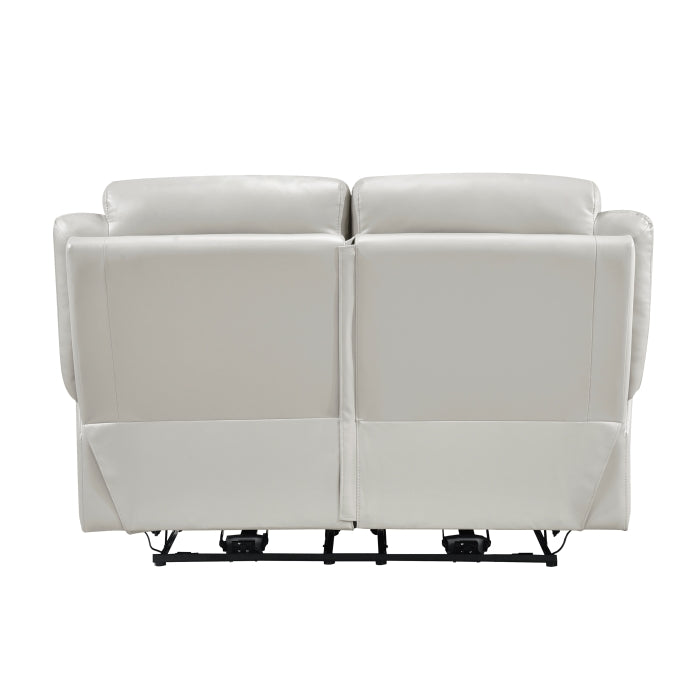 Laconia Silver Power Reclining Loveseat — Laconia Power Double Reclining Love Seat (9629SVE-2PW)