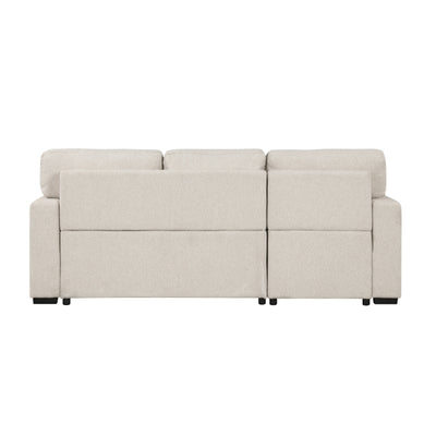Pompano Sectional with Left Chaise, Pull-out Bed and Hidden Storage, Charging Ports (9630BE*2LC2R)