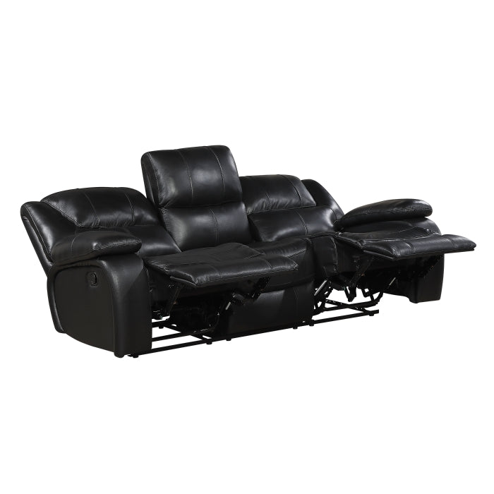 Ellicott Double Reclining Sofa (9639BK-3)