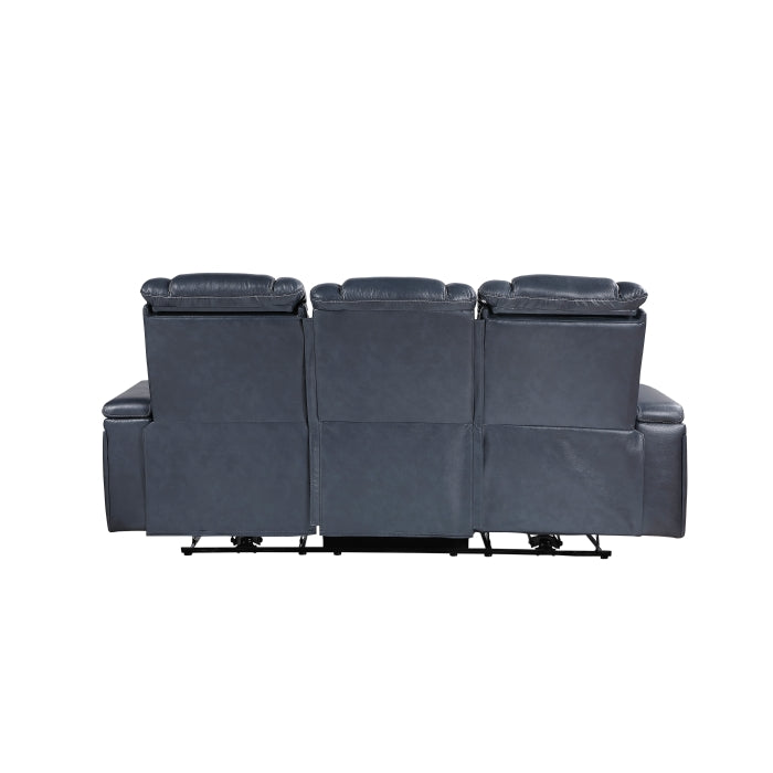 Keziah Power Double Reclining Sofa with Power Headrests and Storage Arms