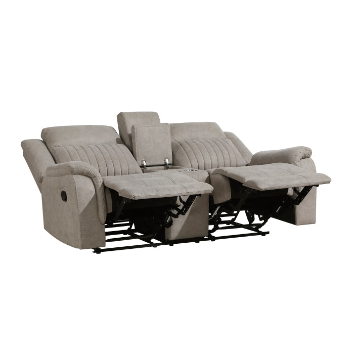 Dean Reclining Loveseat with Center Console — Dove Manual