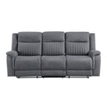 Dean Double Reclining Sofa (9646GY-3)