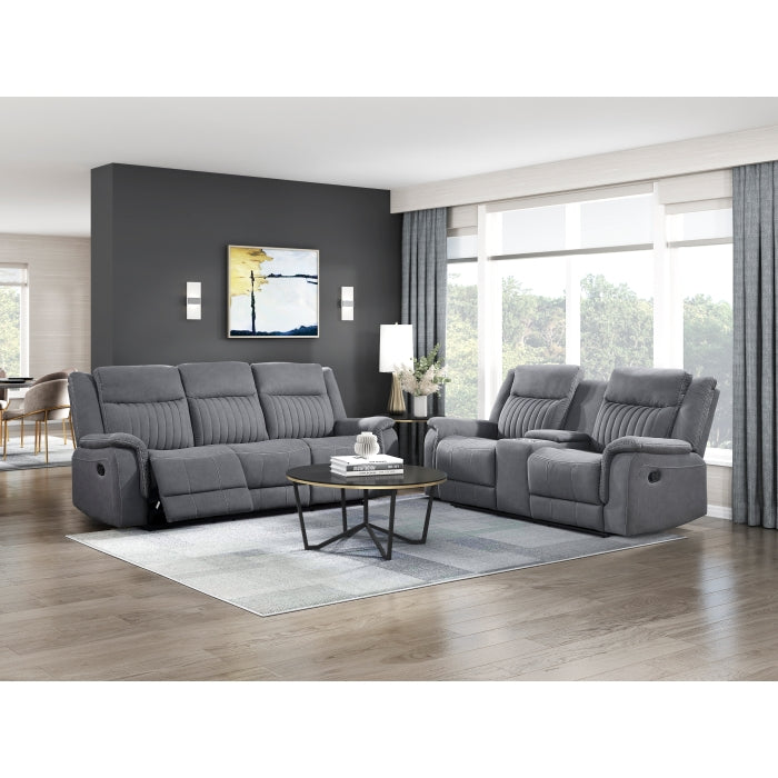 Dean Double Reclining Sofa (9646GY-3)