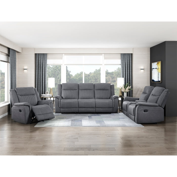 Dean Double Reclining Sofa (9646GY-3)