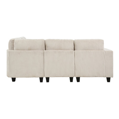 Walterboro 4-Piece Sectional with Storage, Storage Pouches and Charging Ports (9650BE*4SC)