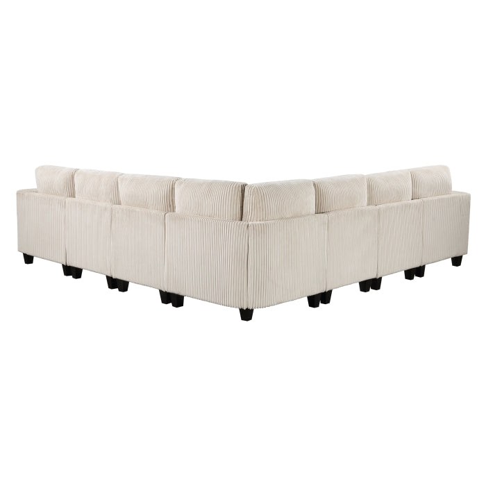 Walterboro 7-Piece Sectional with Storage, Storage Pouches and Charging Ports (9650BE*7SC)