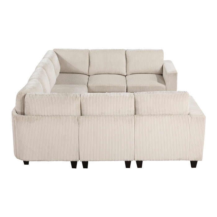 Walterboro 8-Piece Sectional with Storage, Storage Pouches and Charging Ports (9650BE*8SC)