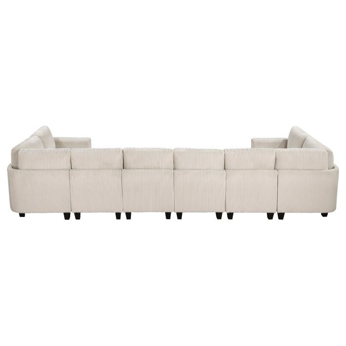 Walterboro 8-Piece Sectional with Storage, Storage Pouches and Charging Ports (9650BE*8SC)