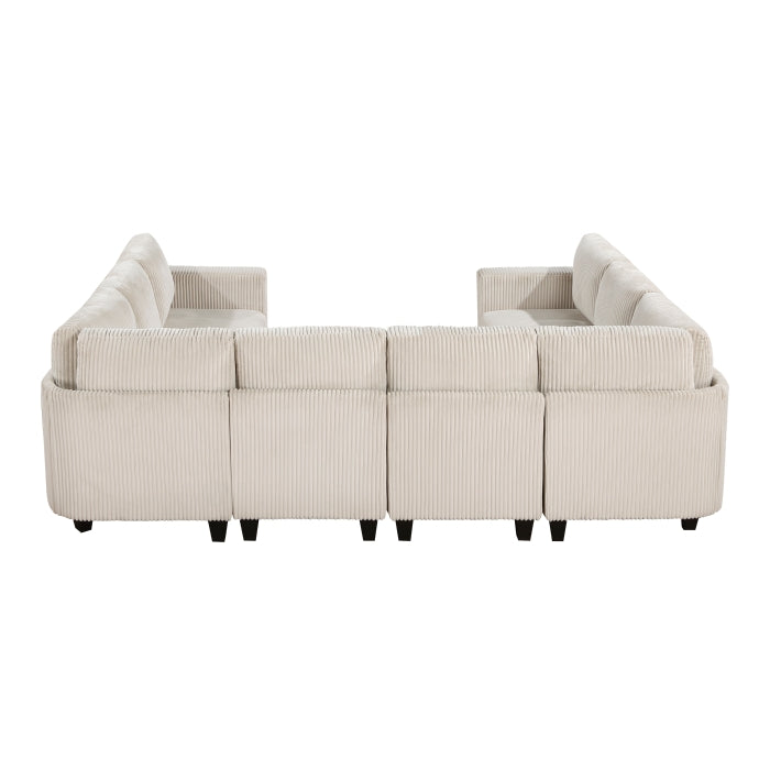 Walterboro 8-Piece Sectional with Storage, Storage Pouches and Charging Ports (9650BE*8SC)