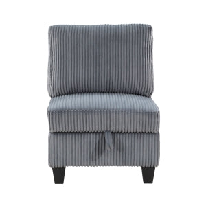 Armless Chair with Storage - Walterboro - front product view