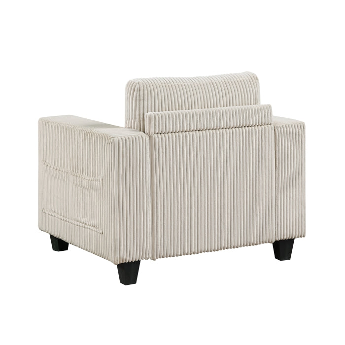 Walterboro Chair with Storage Pouches and Charging Ports (9650NBE-1)