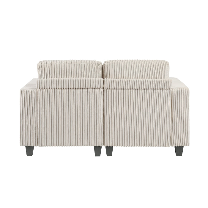 Walterboro Love Seat with Storage, Storage Pouches and Charging Ports (9650NBE-2*)