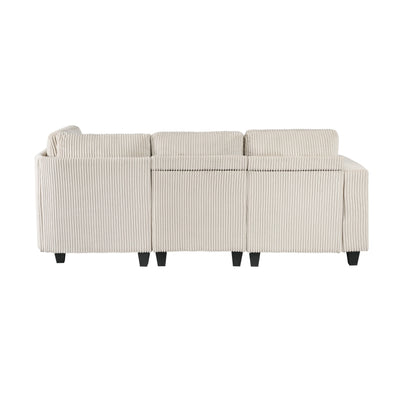 Walterboro 4-Piece Sectional with Storage, Storage Pouches and Charging Ports (9650NBE*4SC)