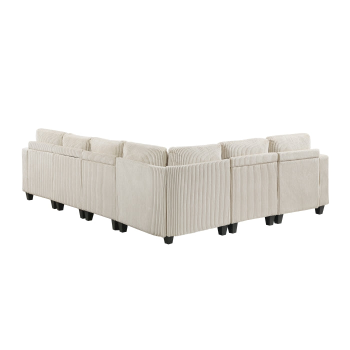 Walterboro 6-Piece Sectional with Storage, Storage Pouches and Charging Ports (9650NBE*6SC)