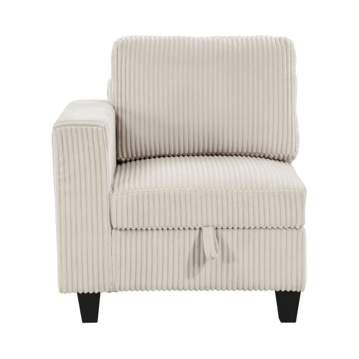 Walterboro 6-Piece Sectional with Storage, Storage Pouches and Charging Ports (9650NBE*6SC)