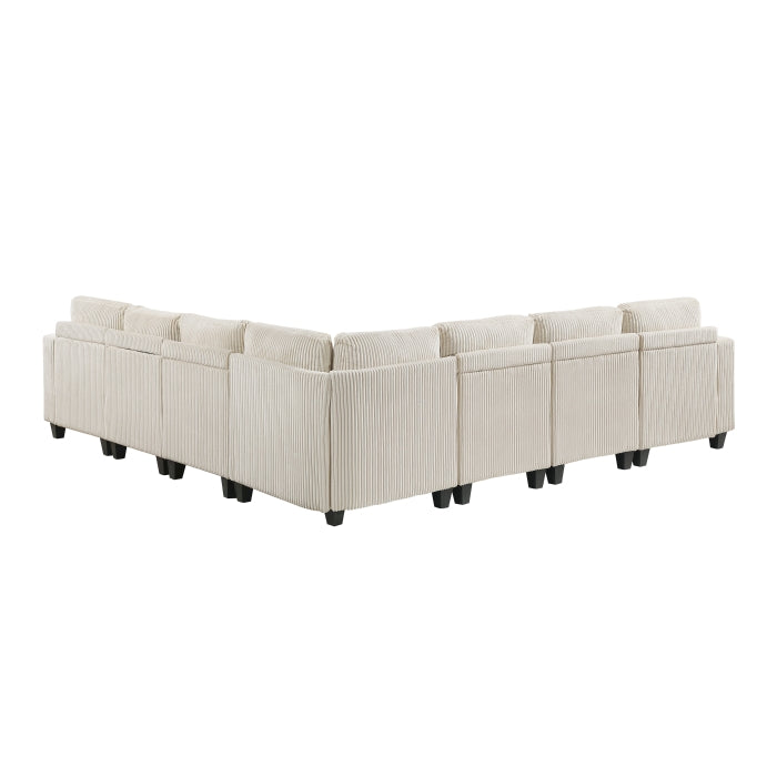 Walterboro 7-Piece Sectional with Storage, Storage Pouches and Charging Ports (9650NBE*7SC)
