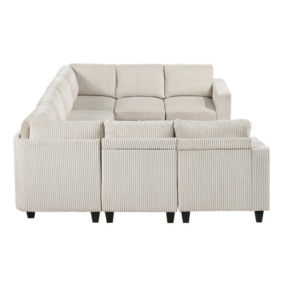 Walterboro 8-Piece Sectional with Storage, Storage Pouches and Charging Ports (9650NBE*8SC)