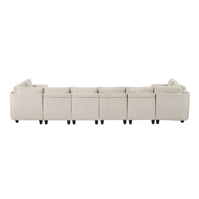 Walterboro 8-Piece Sectional with Storage, Storage Pouches and Charging Ports (9650NBE*8SC)