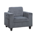 Walterboro Chair with Storage Pouches and Charging Ports (9650NDG-1)
