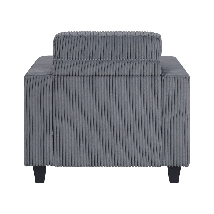 Walterboro Chair with Storage Pouches and Charging Ports (9650NDG-1)