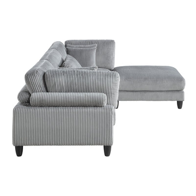 Robstown 4-Piece Modular Sectional with Ottoman (9688GY*42CRACOT)