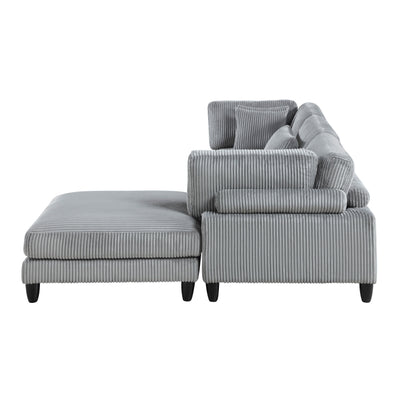 Robstown 4-Piece Modular Sectional with Ottoman (9688GY*42CRACOT)