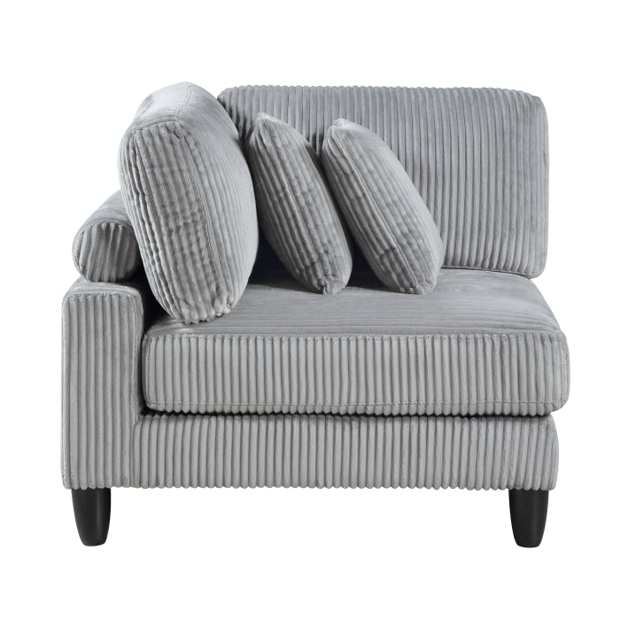 Robstown 5-Piece Modular Sectional with Ottoman (9688GY*52CR2ACOT)