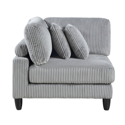 Robstown 5-Piece Modular Sectional with Ottoman (9688GY*52CR2ACOT)