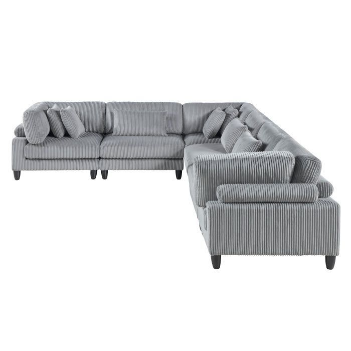 Robstown 6-Piece Modular Sectional (9688GY*63CR3AC)