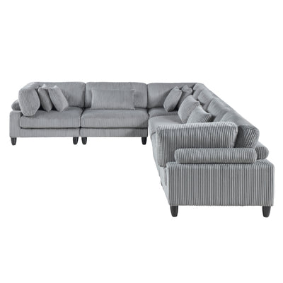 Robstown 6-Piece Modular Sectional (9688GY*63CR3AC)