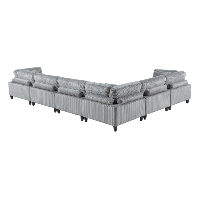 Robstown 6-Piece Modular Sectional (9688GY*63CR3AC)