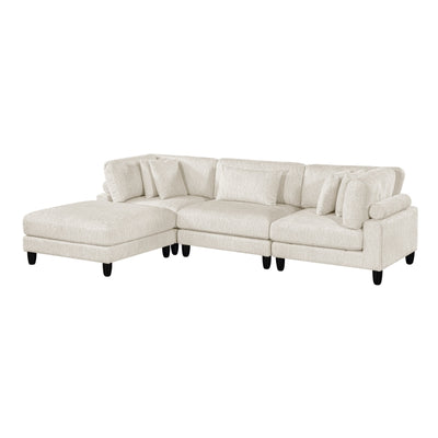 Robstown 4-Piece Modular Sectional with Ottoman (9688NBE*42CRACOT)