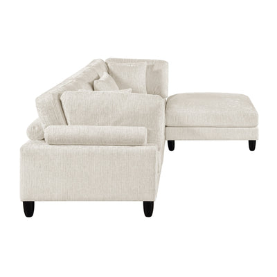 Robstown 4-Piece Modular Sectional with Ottoman (9688NBE*42CRACOT)