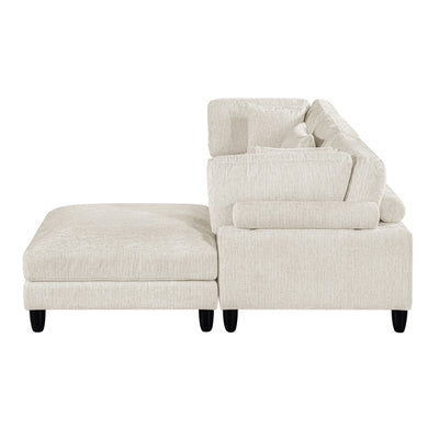 Robstown 4-Piece Modular Sectional with Ottoman (9688NBE*42CRACOT)