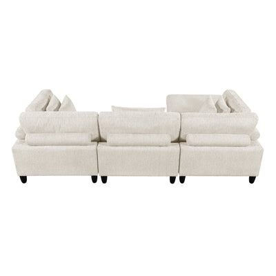 Robstown 4-Piece Modular Sectional with Ottoman (9688NBE*42CRACOT)