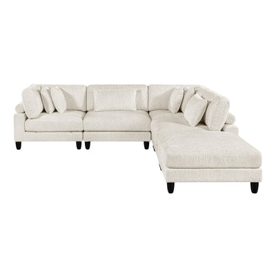 Robstown 5-Piece Modular Sectional with Ottoman (9688NBE*52CR2ACOT)