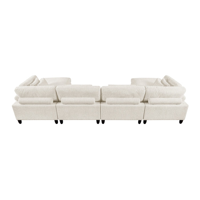 Robstown 6-Piece Modular Sectional with Ottomans (9688NBE*62CR2AC2OT)