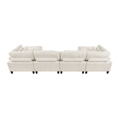 Robstown 6-Piece Modular Sectional with Ottomans (9688NBE*62CR2AC2OT)