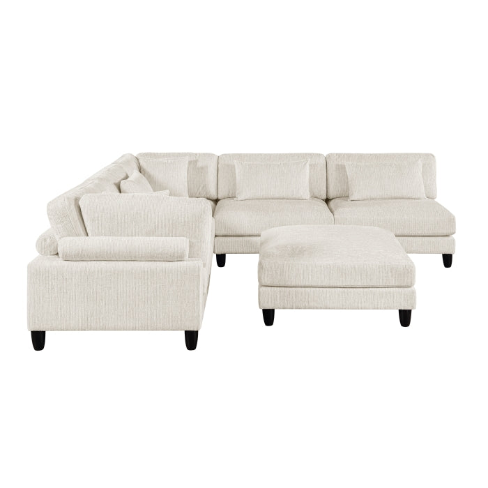 Robstown 6-Piece Modular Sectional with Ottoman (9688NBE*62CR3ACOT)