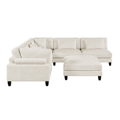 Robstown 6-Piece Modular Sectional with Ottoman (9688NBE*62CR3ACOT)