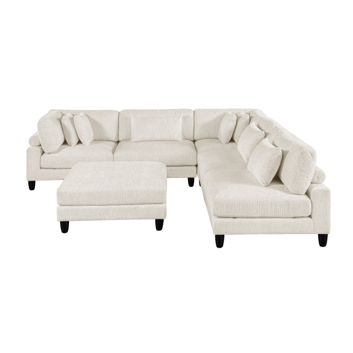 Robstown 6-Piece Modular Sectional with Ottoman (9688NBE*62CR3ACOT)