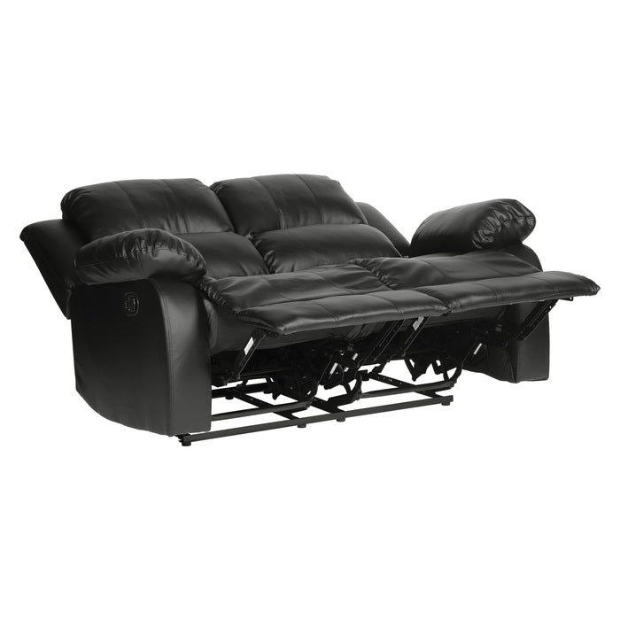 Cranley Black Manual Reclining Loveseat — Cranley Double Reclining Love Seat (9700BLK-2)