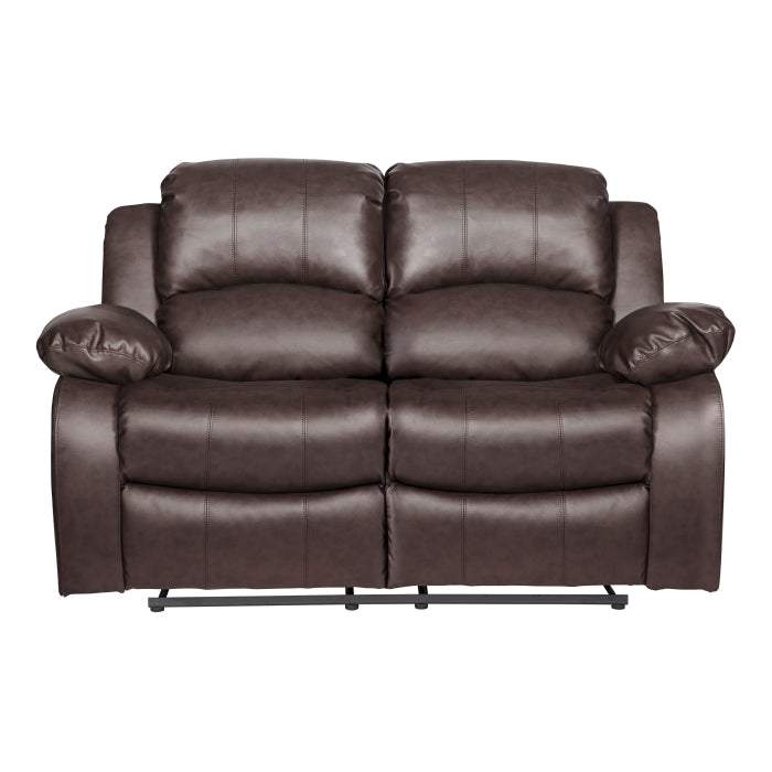 Cranley Brown Manual Reclining Loveseat — Cranley Double Reclining Love Seat (9700BRW-2)