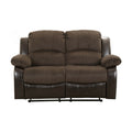 Cranley Chocolate Manual Reclining Loveseat — Cranley Double Reclining Love Seat (9700FCP-2)