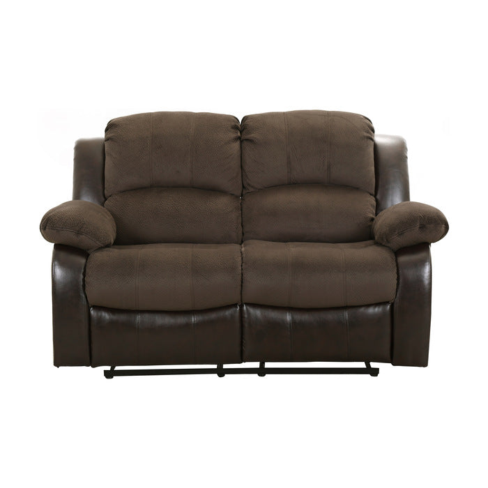 Cranley Chocolate Manual Reclining Loveseat — Cranley Double Reclining Love Seat (9700FCP-2)