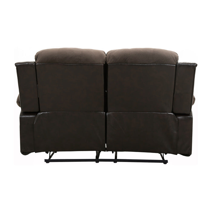 Cranley Chocolate Manual Reclining Loveseat — Cranley Double Reclining Love Seat (9700FCP-2)