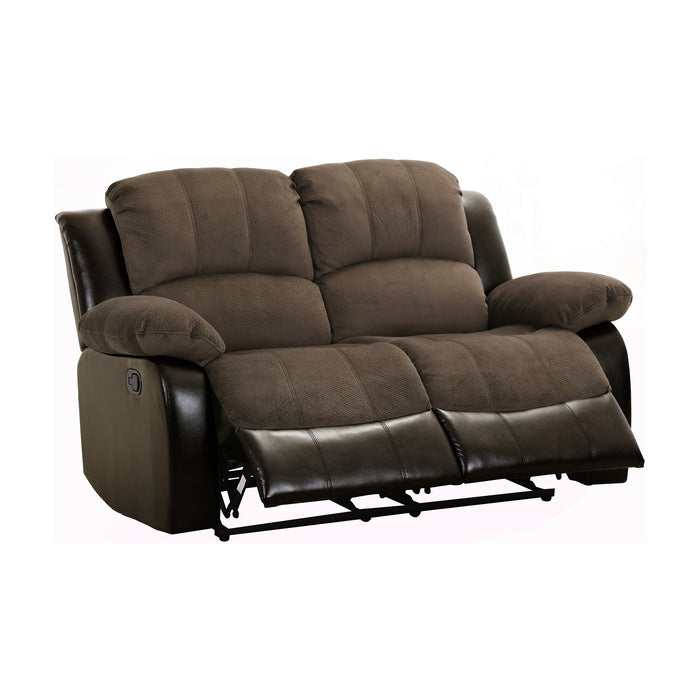 Cranley Chocolate Manual Reclining Loveseat — Cranley Double Reclining Love Seat (9700FCP-2)