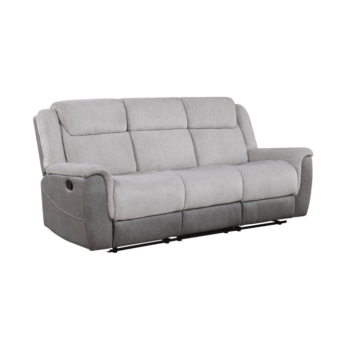 Harriette Double Reclining Sofa (9703GY-3)