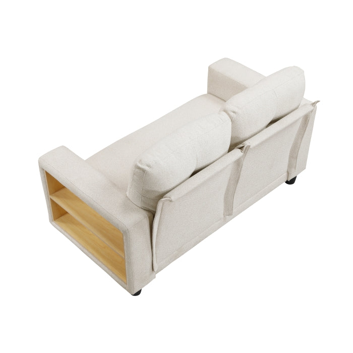 Robinson Love Seat with Pull-out Bed, Shelves and Charging Ports (9705BE-2*)