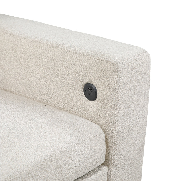 Robinson Love Seat with Pull-out Bed, Shelves and Charging Ports (9705BE-2*)